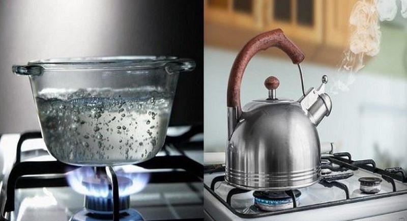 Khử khuẩn bằng nhiệt được sử dụng trong đời sống dân sinh ở khối lượng nước nhỏ. 
